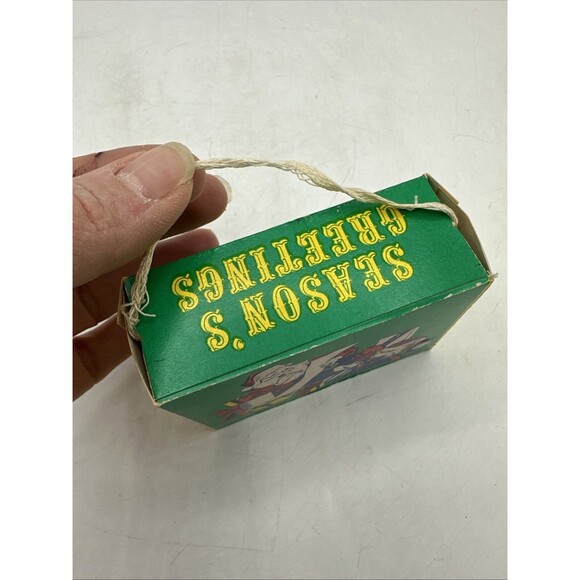 Vintage Christmas Candy Gift Box Container Cardboard Paper Holiday Ornament - Picture 10 of 14